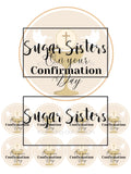 Confirmation Neutral Edible Topper - (1 x 6