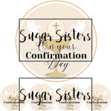 Confirmation Neutral Edible Topper - (1 x 6