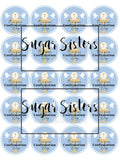 Confirmation Blue  Edible Toppers - (20 Toppers)