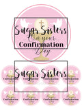 Confirmation Pink  Edible Topper - (1 x 6
