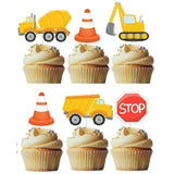 Construction Cupcake Toppers Pk 6