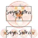 Cute Deer Edible Topper - (1 x 6