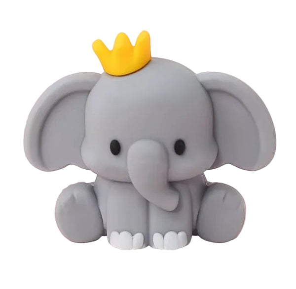 Cute Elephant with Gold Crown Cake Decoration DECO-CAKE