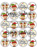 Cute Elfs Edible Toppers  - (20 toppers)