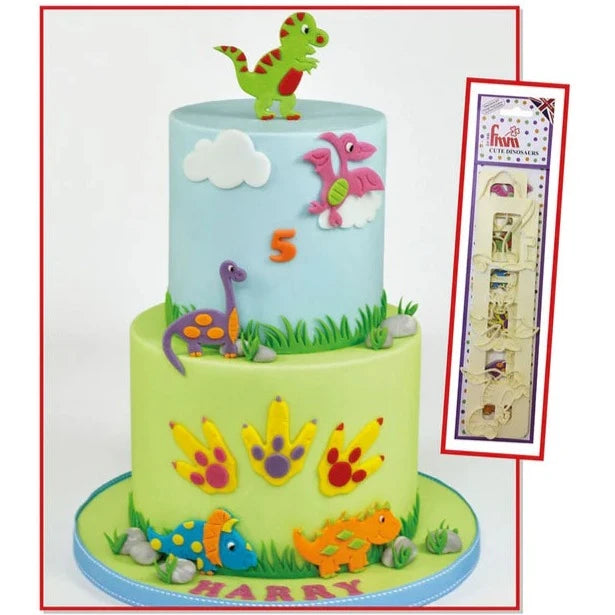 FMM Cute Dinosaur Cutter  Set 2