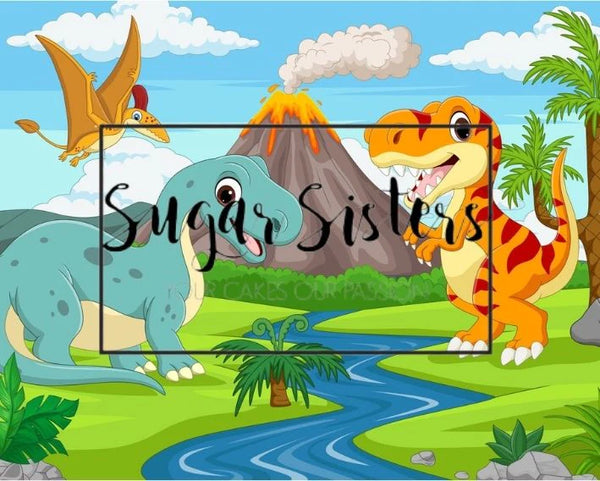 Dinosaur Wrap Edible Image