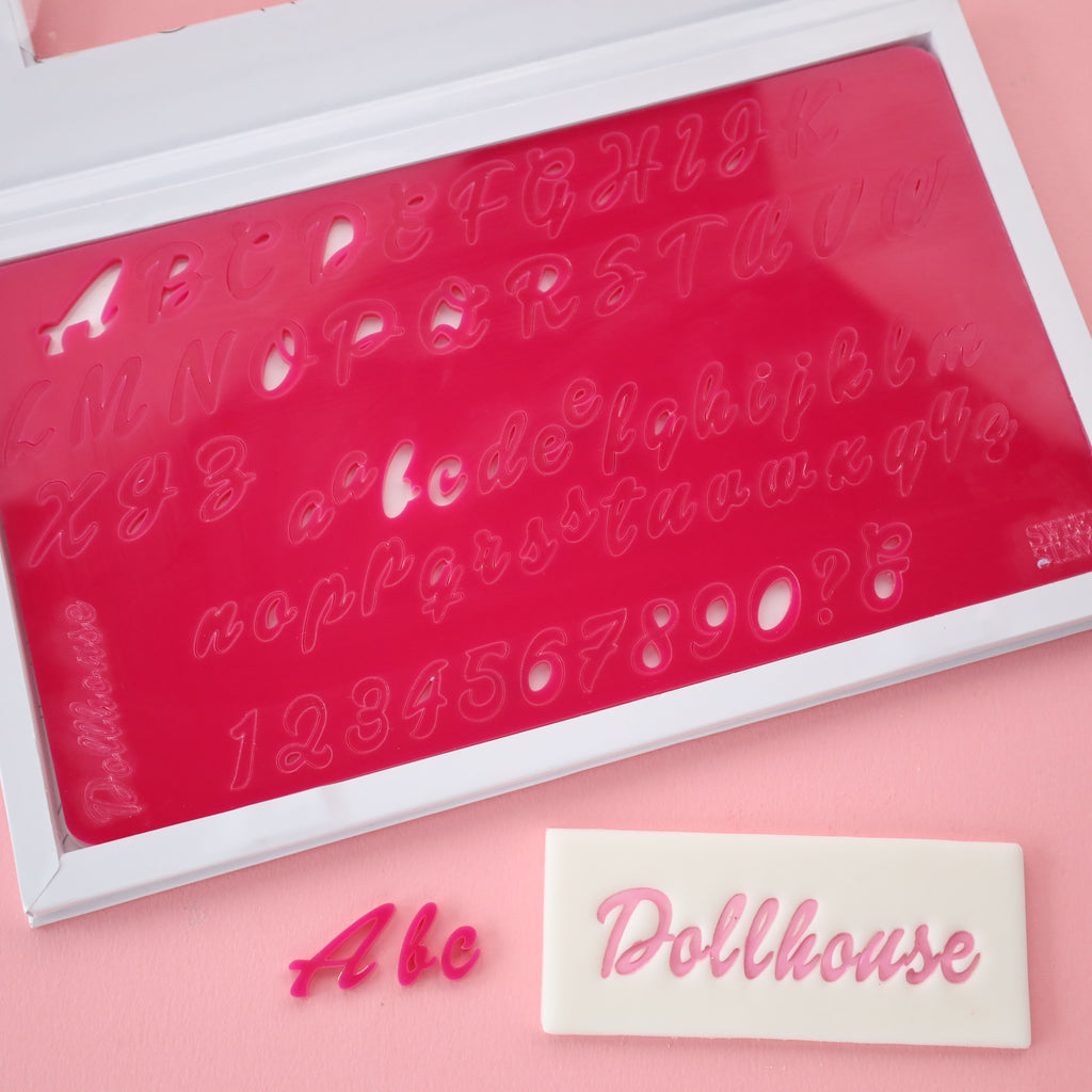 Dollhouse Medium Uppercase, Lowercase, Numbers and Symbols SWEET STAMP