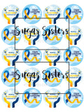 Down Syndrome Day Edible Toppers - (20 Toppers)