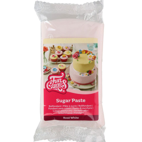 Rose White FunCakes Sugar Paste 250g
