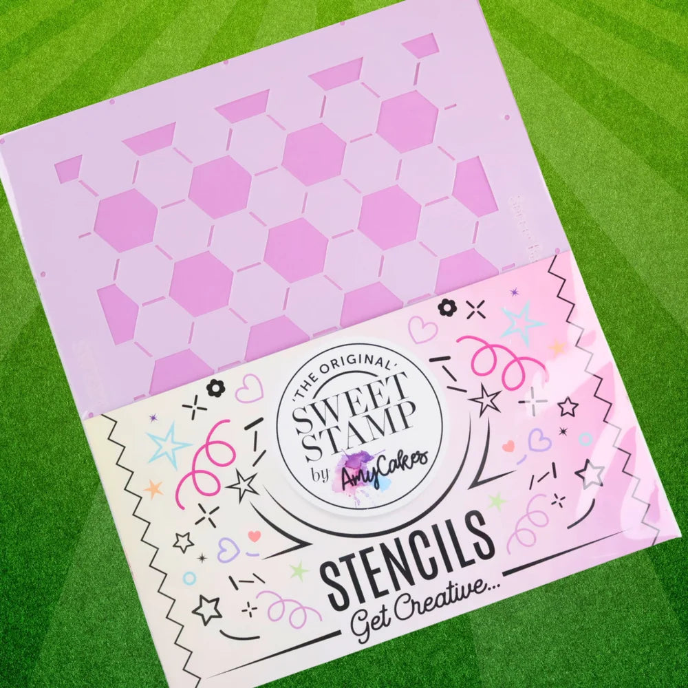 Football Print Stencil - Sweet Stamp