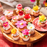 Edible Wafer Flowers Rose Pk 6