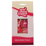 Edible Wafer Flowers & Leaves Frangipani Pk 15