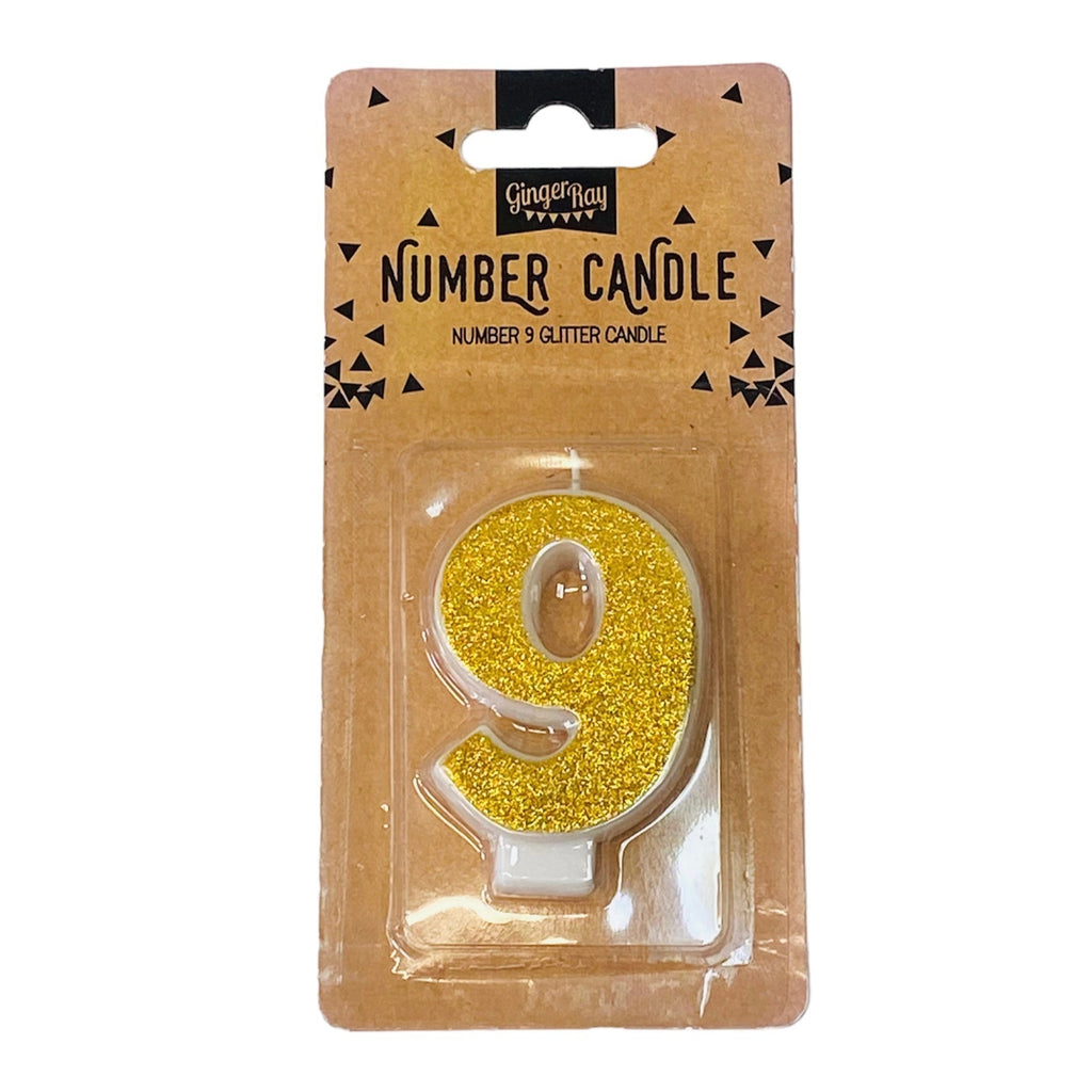 Gold Glitter Candle - 9
