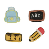 Back to School Sugar Decorations 8 Pcs  FunCakes