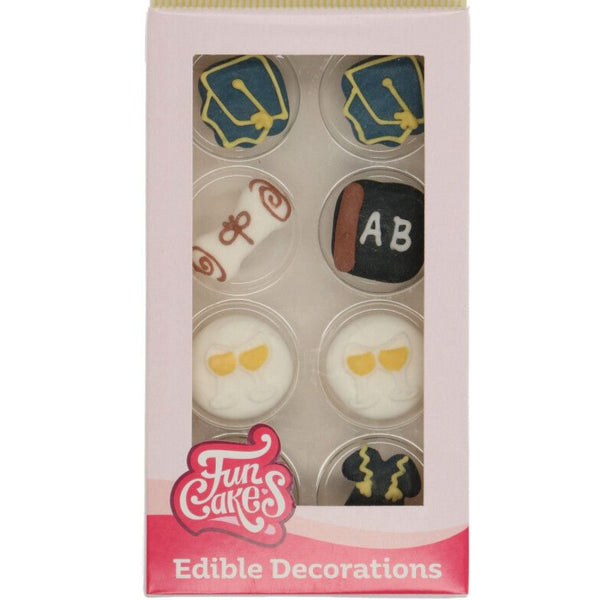 Graduation Sugar Decorations Pk 8