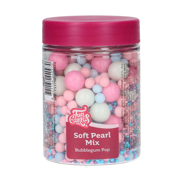 Bubblegum Pop Soft Pearls Mix 80g - FUNCAKES