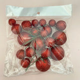 SUGAR SISTERS - Red Glitter Cake Balls Pk 20