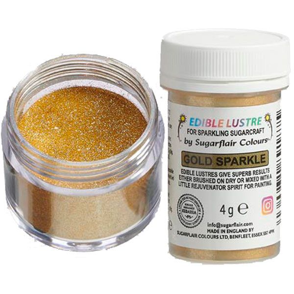 Gold Sparkle Lustre Dust Sugarflair 4g