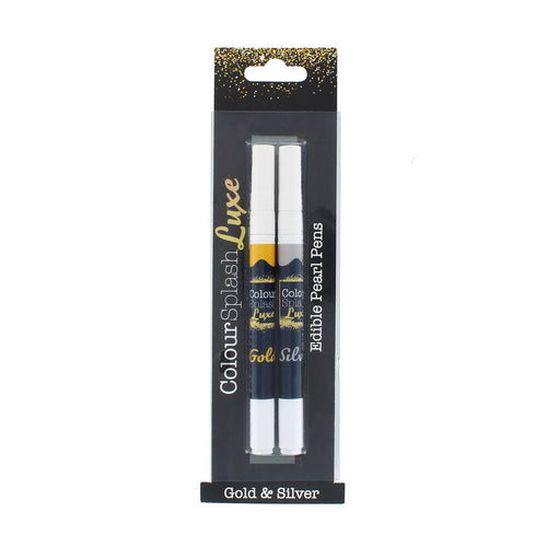 Colour Splash Luxe - Pearl Pens Gold & Silver 2pk