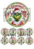 Grinchmas is here Edible Toppers -  (1 x 6