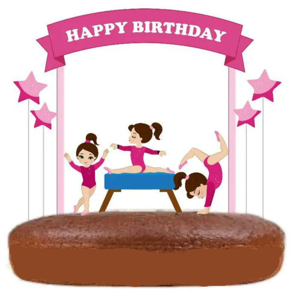 Gymnastics Cake Topper