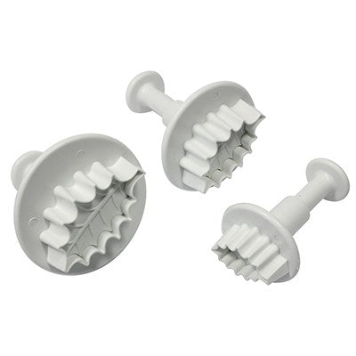 Veined Holly Leaf Plunger Cutter Set 3 PME