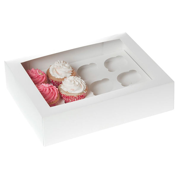 White Cupcake Box 12s Pk 2