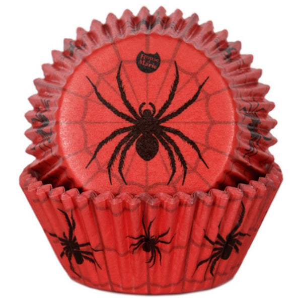 Spider  Cupcake Cases Pk 48 HOM