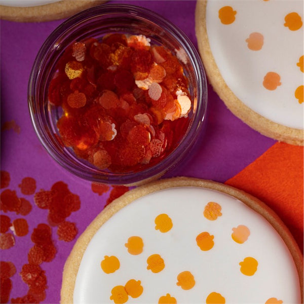 Orange Pumpkin Edible Sprinkle Shapes 1g