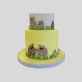 FMM Mummy and Baby Hippo  Cutters Set 4