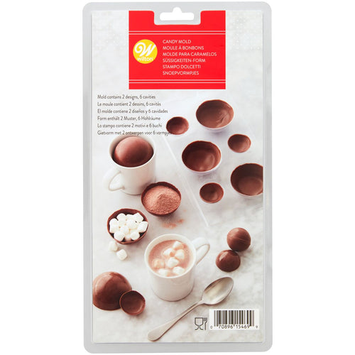 WILTON 3D CANDY MOLD HOT CHOCOLATE BALL/SPHERE