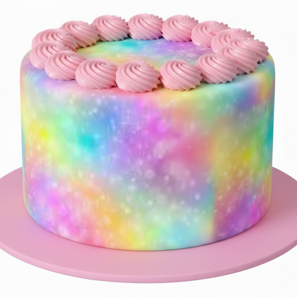 Rainbow Pattern Edible Image