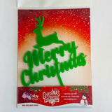 Merry Christmas Reindeer Cake Topper