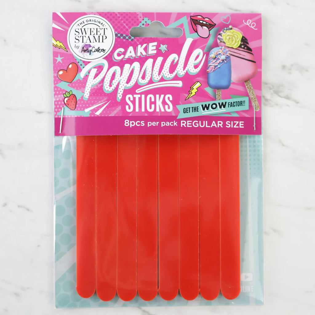 Popsicle Sticks Red Pk 8