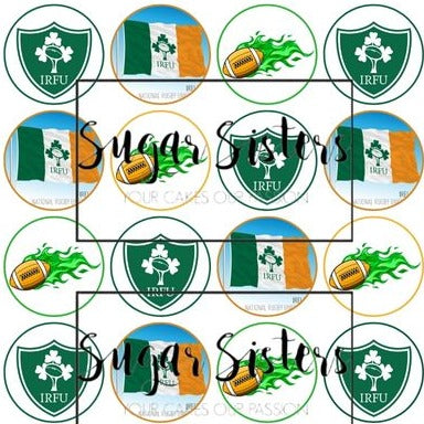 IRFU Edible Toppers - (20 Toppers)