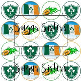 IRFU  Edible Toppers - (20 Toppers)