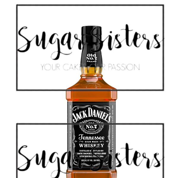 Dark Whiskey Bottle Edible Decal - (1 Image 6.5" tall )