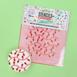 Mini Cookie/ Bento & Cupcake Stencils - Fairy Lights