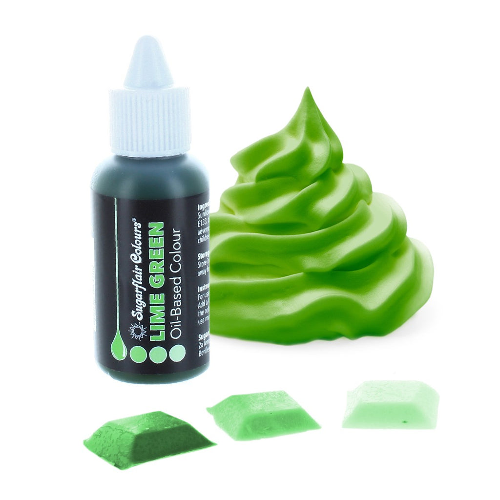 Sugarflair Lime Green Oil Based Colour 30ml