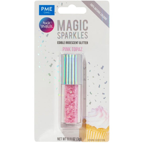 Pink Topaz Edible Iridescent  Glitter 3g - MAGIC SPARKLES