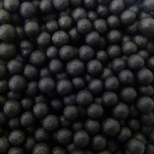 SUGAR SISTERS - Matt Black Pearls 4mm 80g