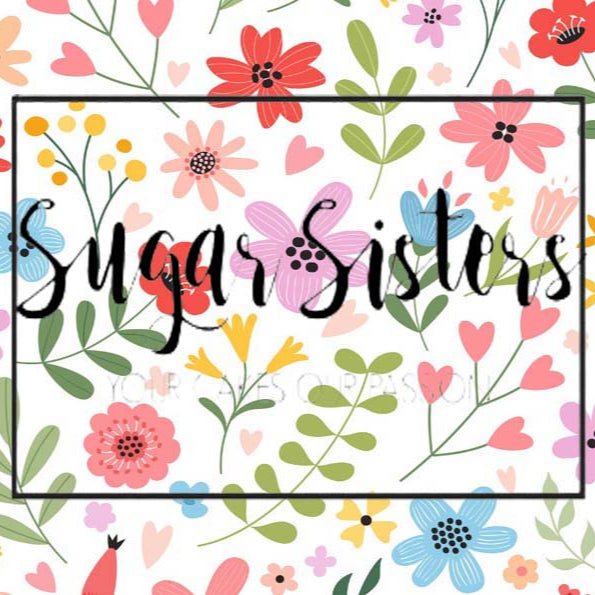 Meadow Flowers Wrap  Edible Image