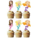 Mermaid Cupcake Toppers Pk 6