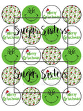 Merry Grinchmas Edible Toppers - (20 Toppers)