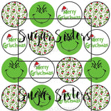 Merry Grinchmas Edible Toppers - (20 Toppers)