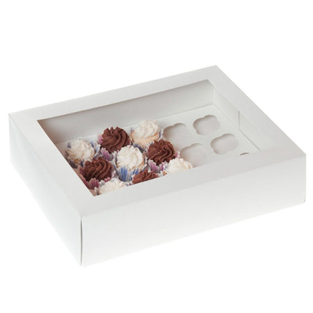 6/12 Cupcake Box & Gift Tag - Snowman Cupcake Box