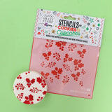 Mini Cookie/Bento & Cupcake Stencil - Holly