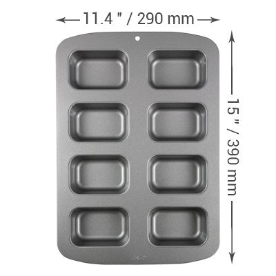 Non Stick 8 Cup Mini Oblong Tin