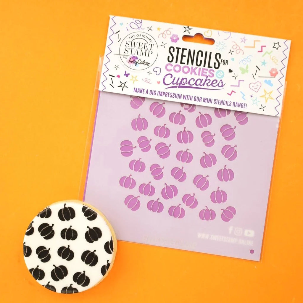 Mini Cookie/ Bento & Cupcake Stencil Mini Pumpkins - SWEET STAMP