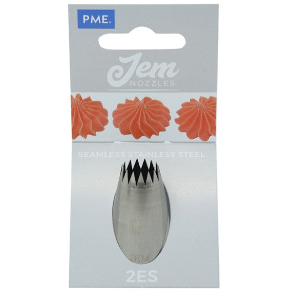 2ES Medium Fine Star Savoy Piping Nozzle PME